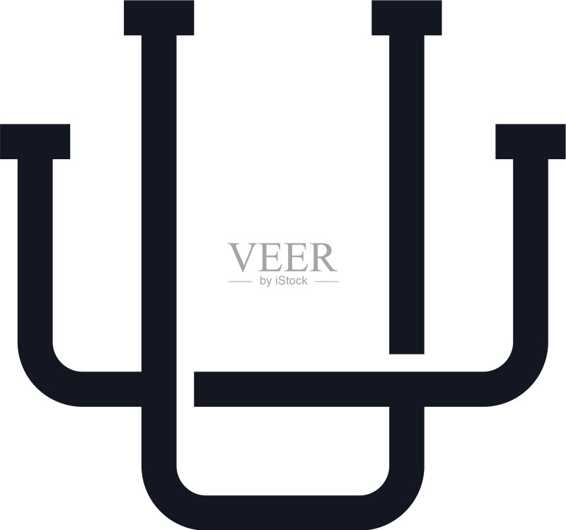 U字母组合logo图标设计图标素材