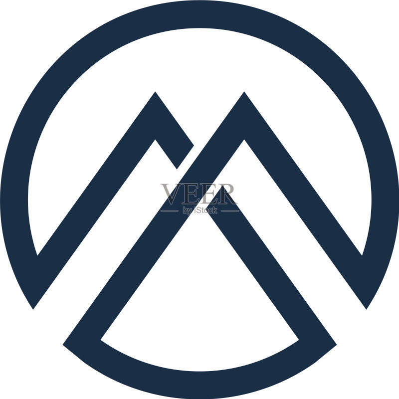山峰Logo图标设计图标素材