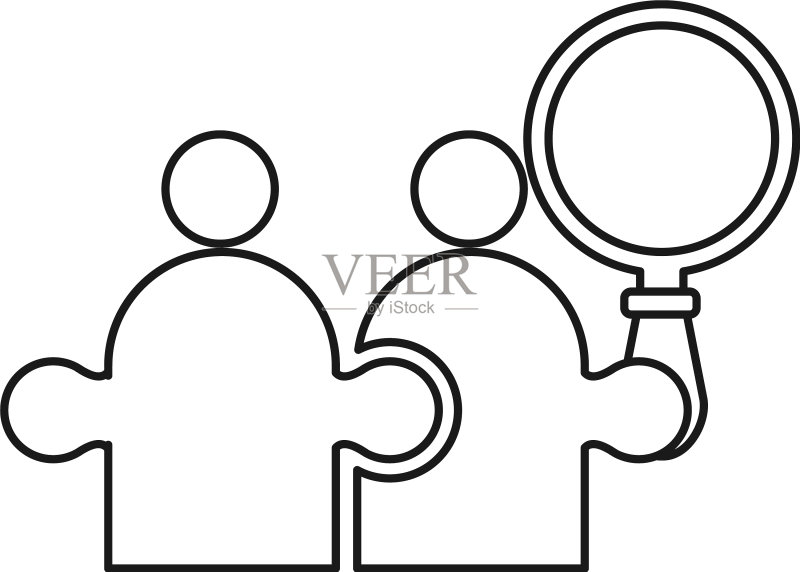 放大承诺团队合作概要标志图标素材