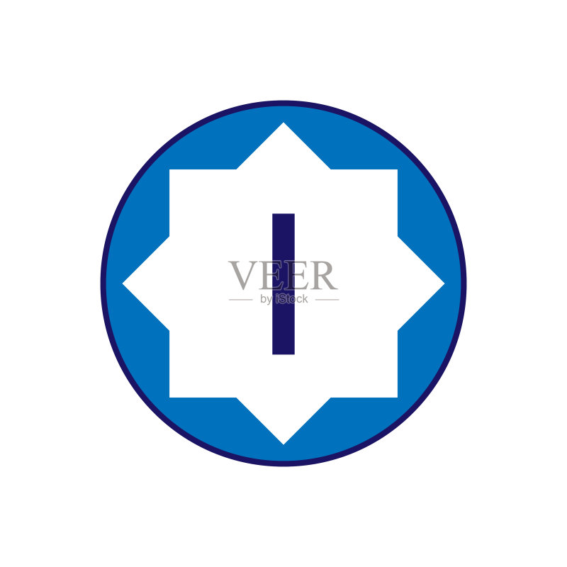 首字母logo I模板设计图标素材
