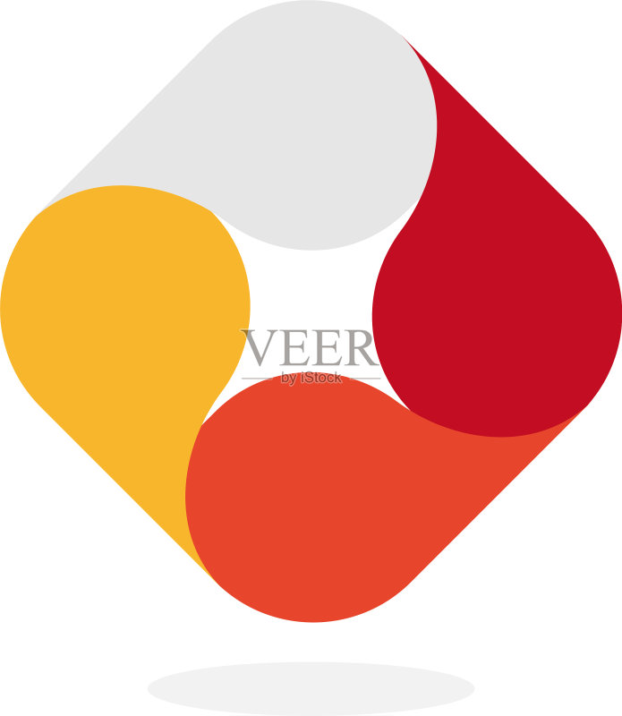 抽象红色logo图标设计图标素材