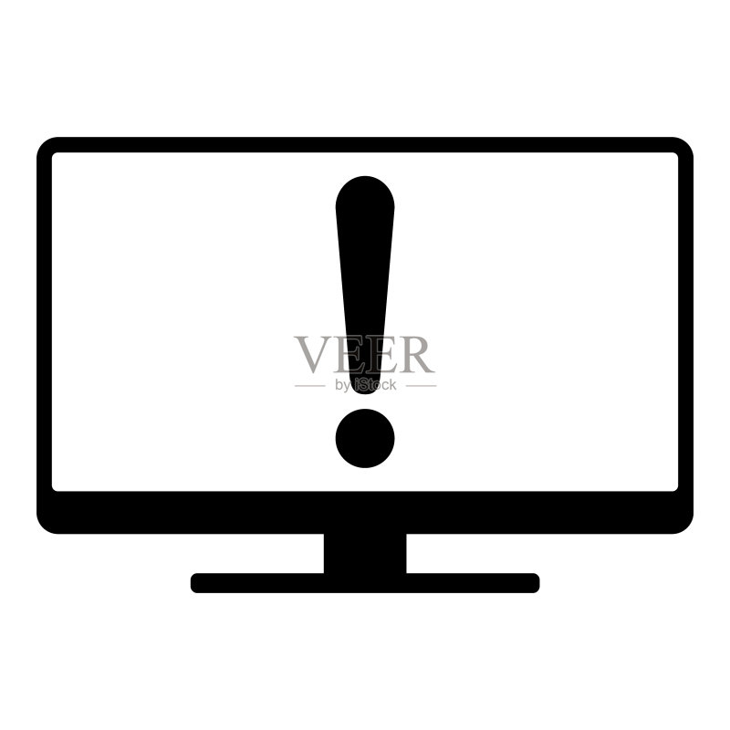 感叹号和屏幕图标素材