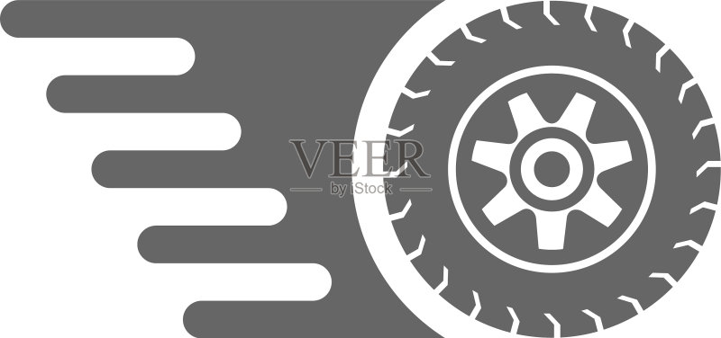快速轮胎标志图标设计模板图标素材