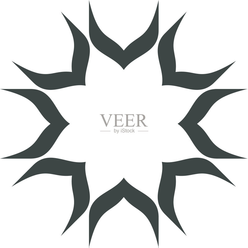 黑色星星装饰logo模板设计图标素材