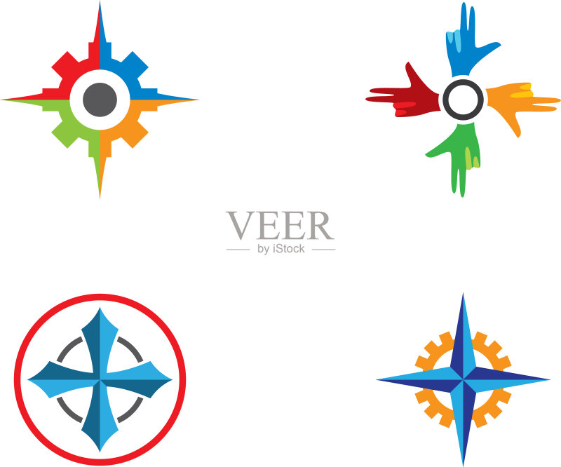 指南针logo模板图标素材