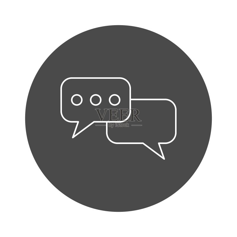 通信图标轮廓图标素材