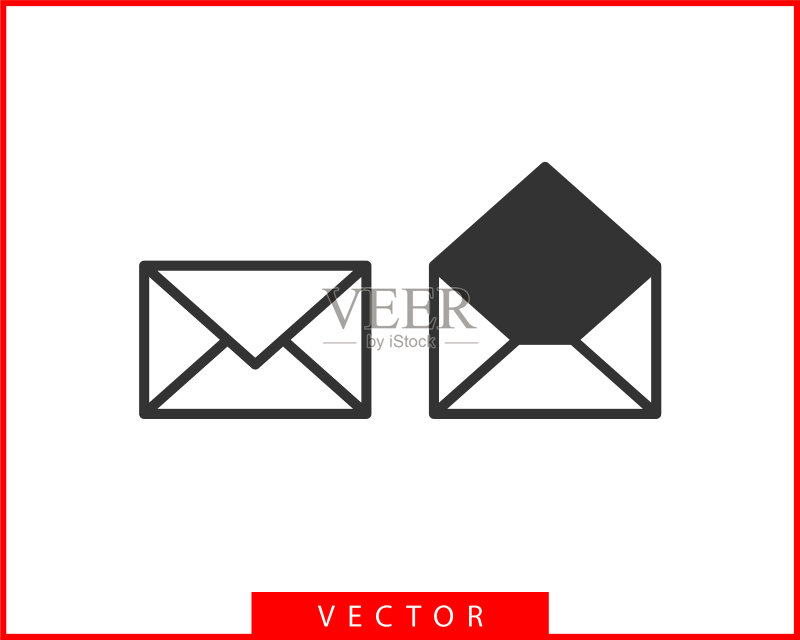 信封图标信件信封图标模板邮件图标素材