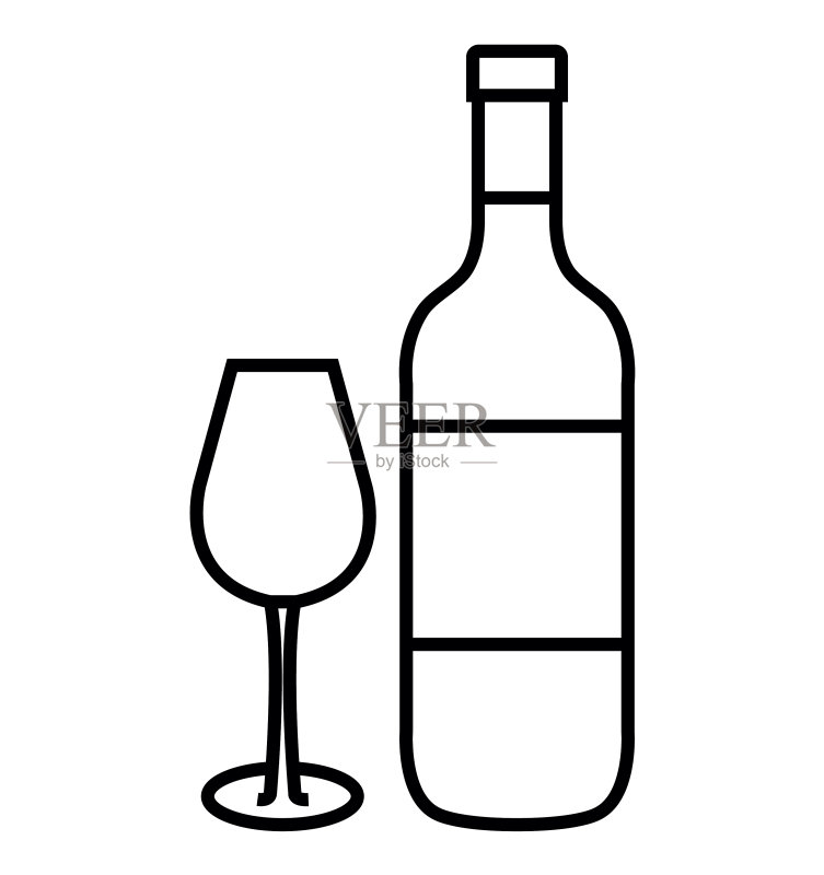 最佳葡萄酒瓶图标图标素材