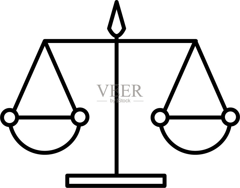 天平公正隔离图标图标素材