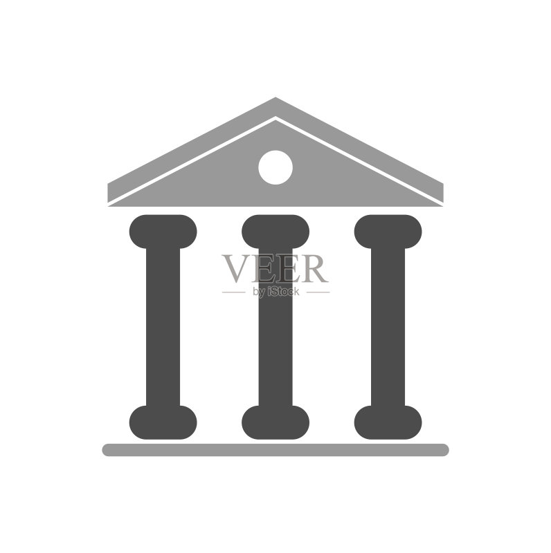 网页图形背景上的建筑图标图标素材