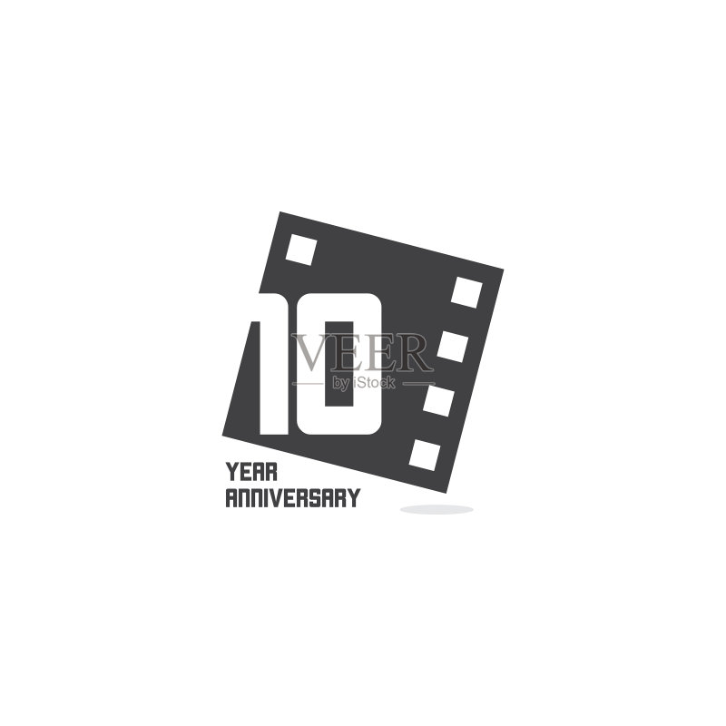 10周年纪念模板设计图标素材