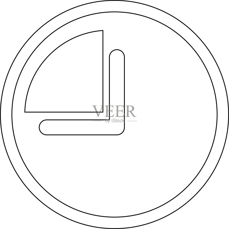 扁平风饼图图标图标素材