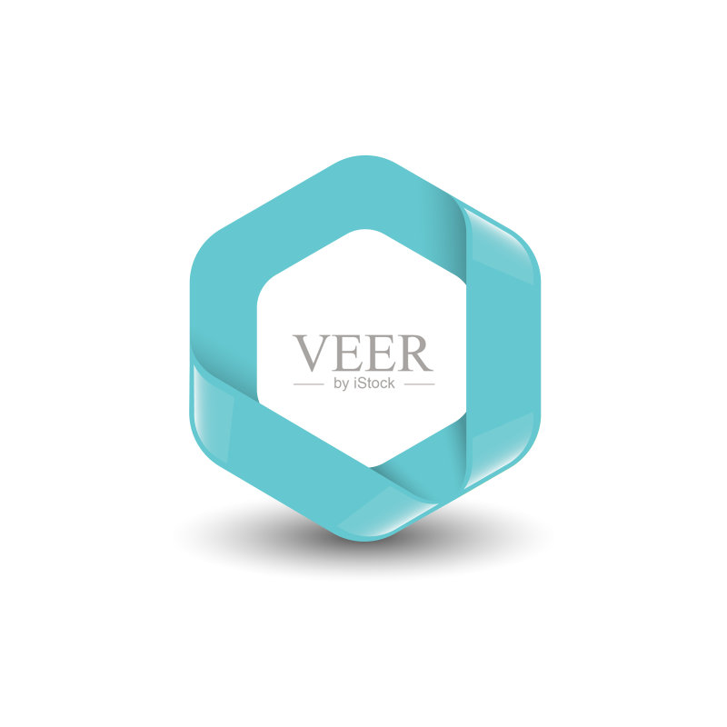 六边形logo概念图标素材