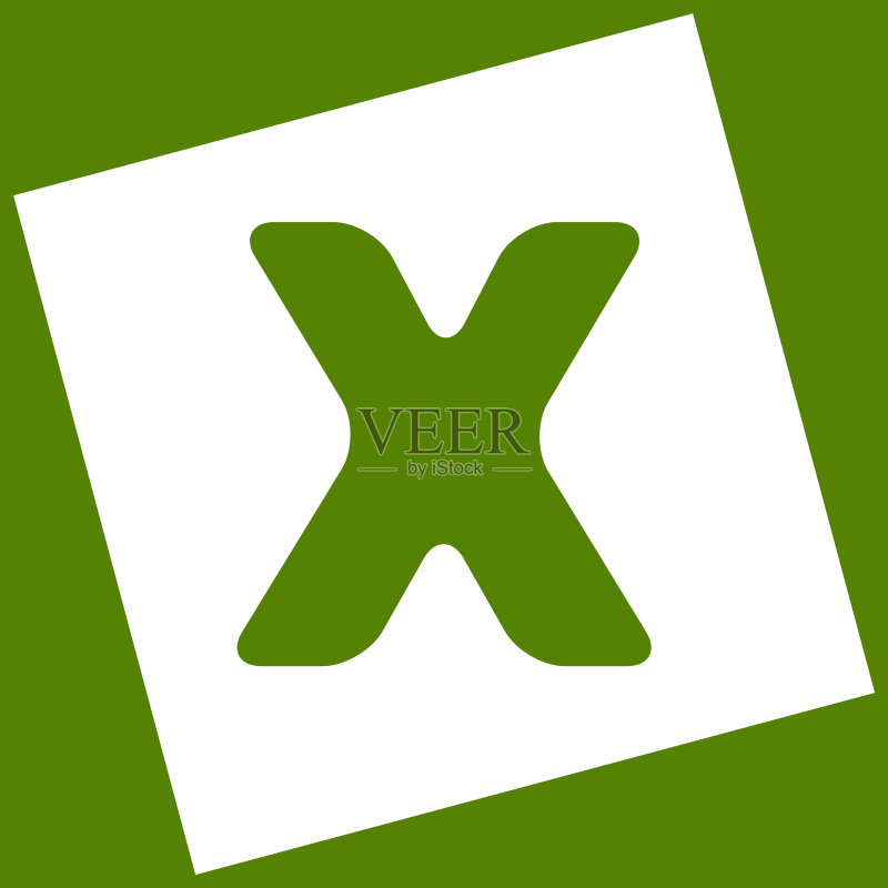字母X符号设计模板元素图标素材