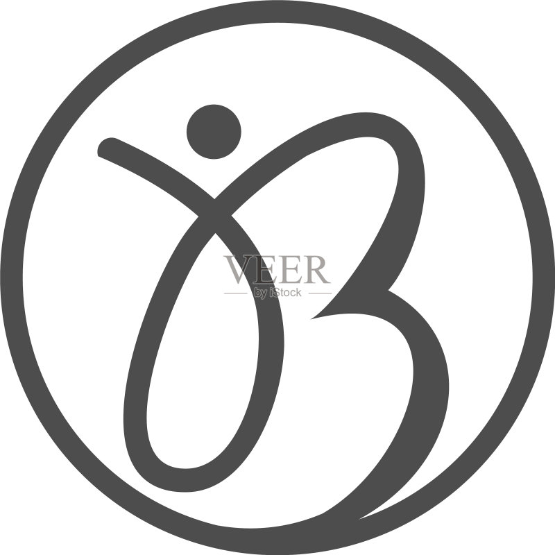 首字母标志模板图标素材