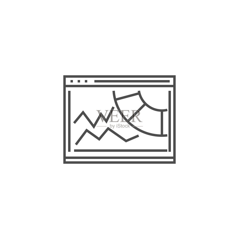 竞品分析线性图标图标素材