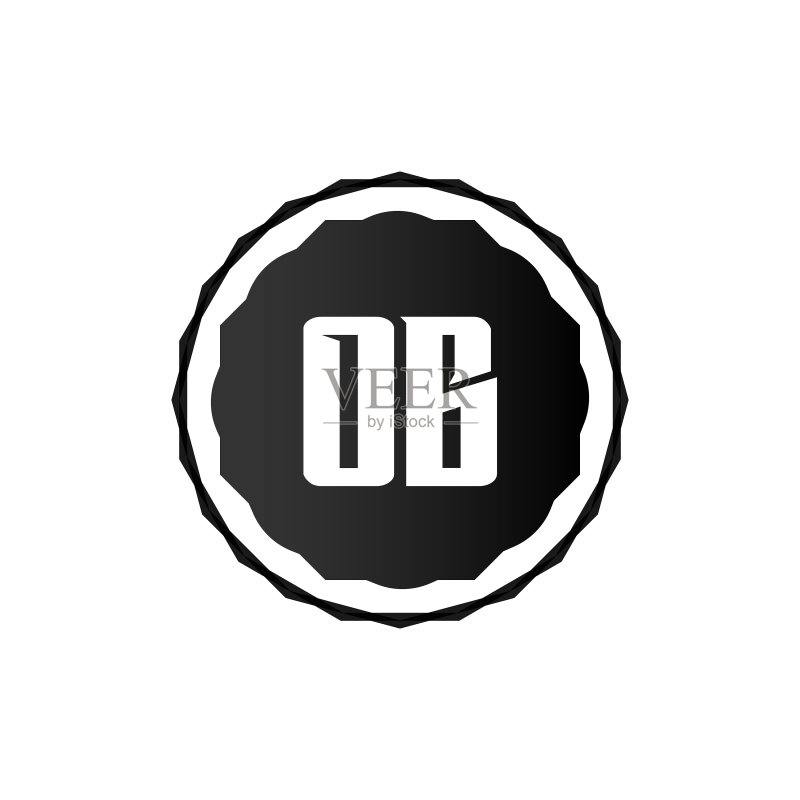 字母OB标志设计模板图标素材