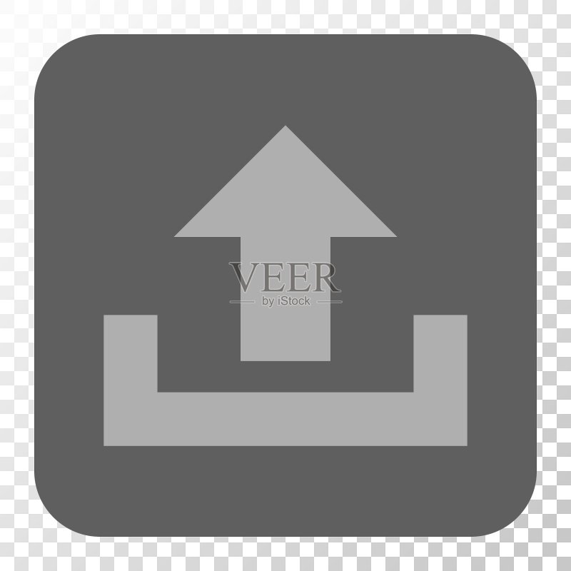 上传圆形方角按钮图标素材