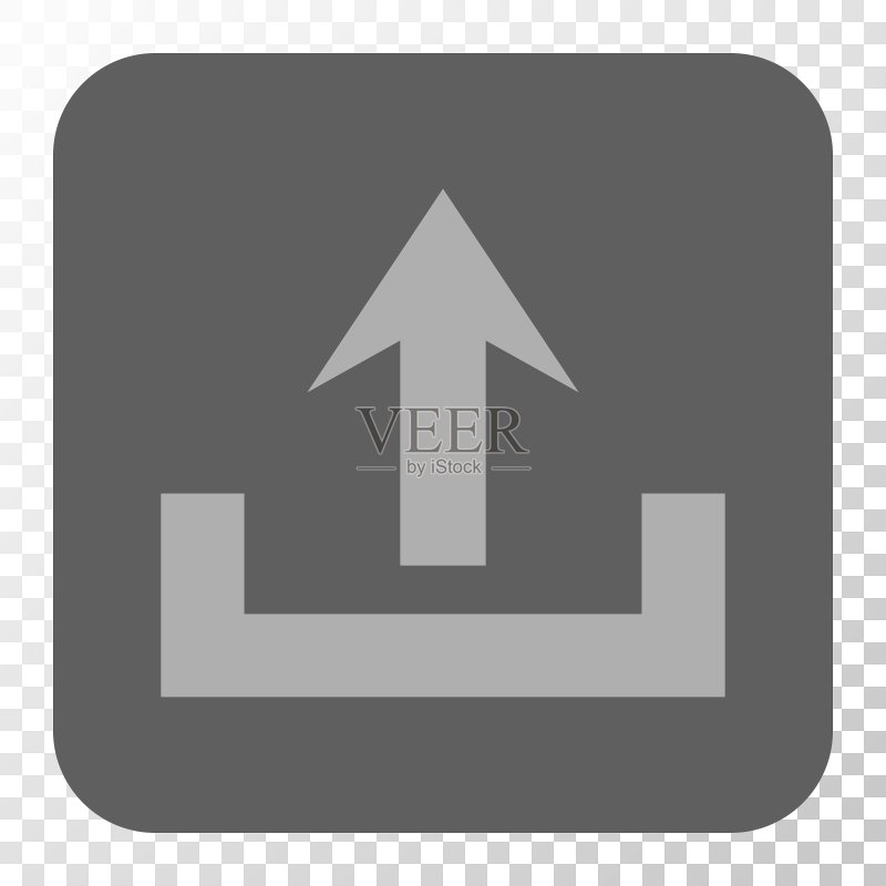 上传圆形方角按钮图标素材