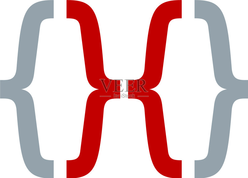 代码字母X Logo图标设计图标素材