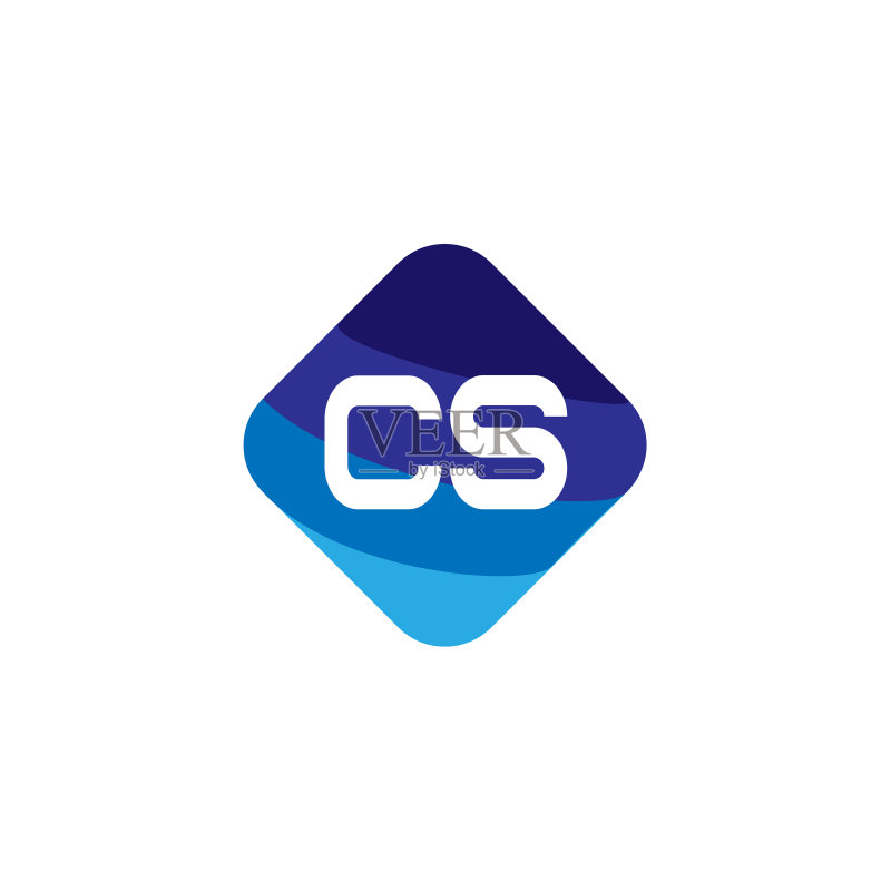 字母CS标志模板设计图标素材