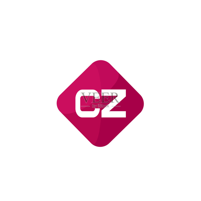 字母CZ logo设计模板图标素材
