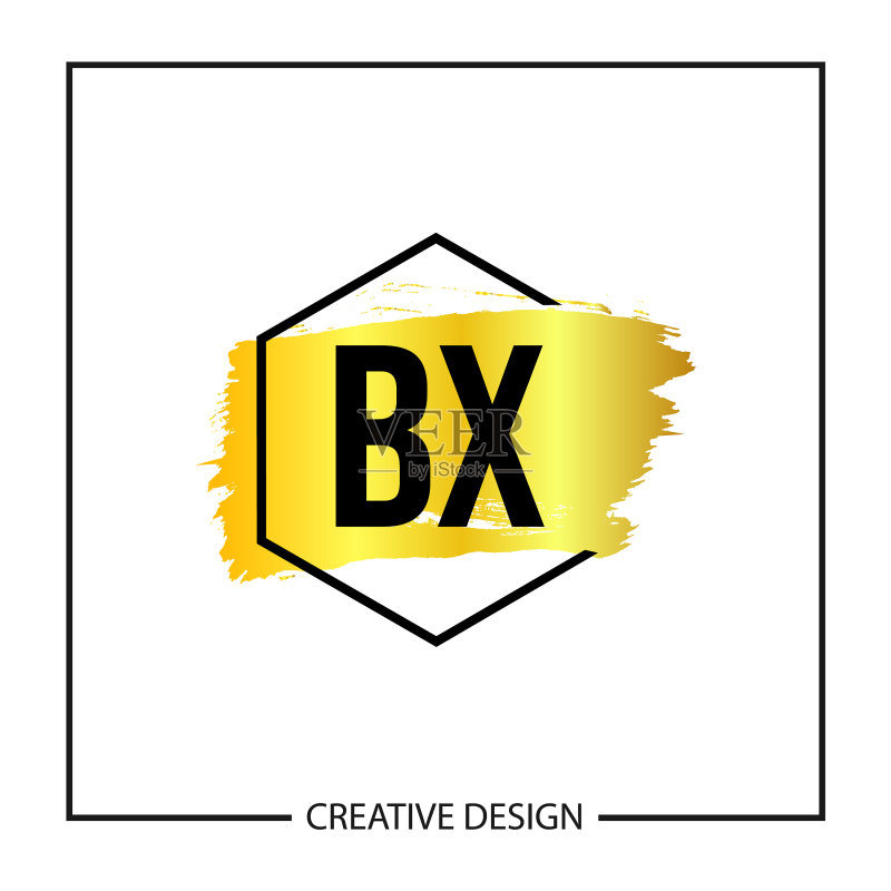 字母BX Logo模板设计图标素材