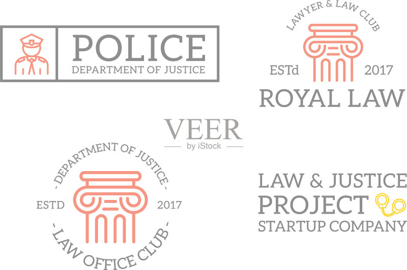 复古警官手铐柱合集图标素材