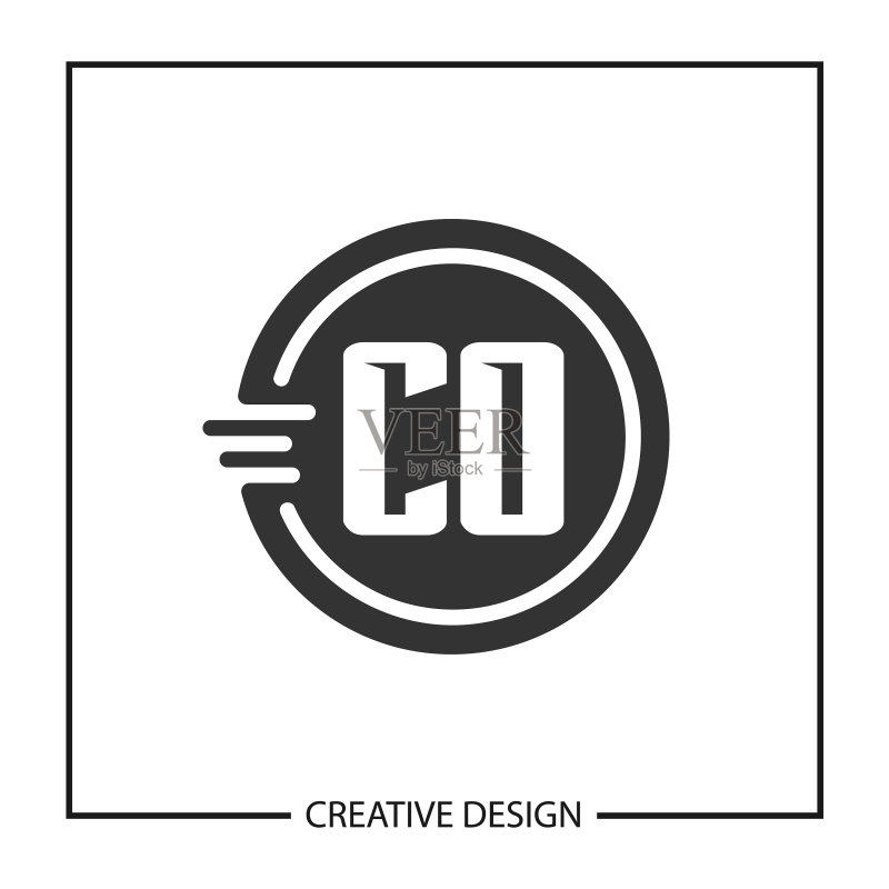 CO字母logo模板设计图标素材