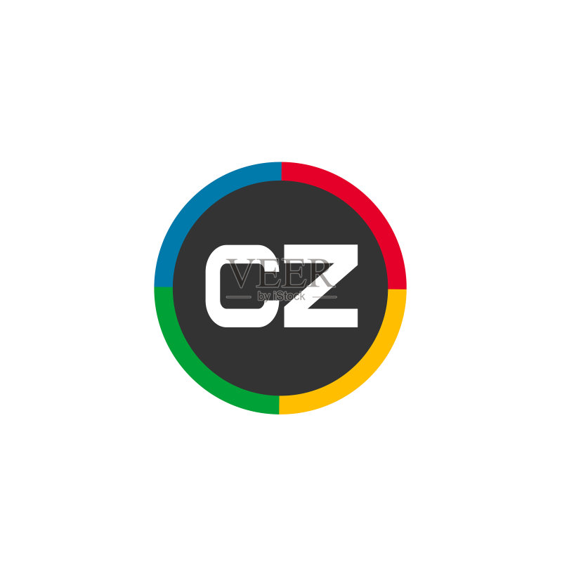 字母CZ logo设计模板图标素材