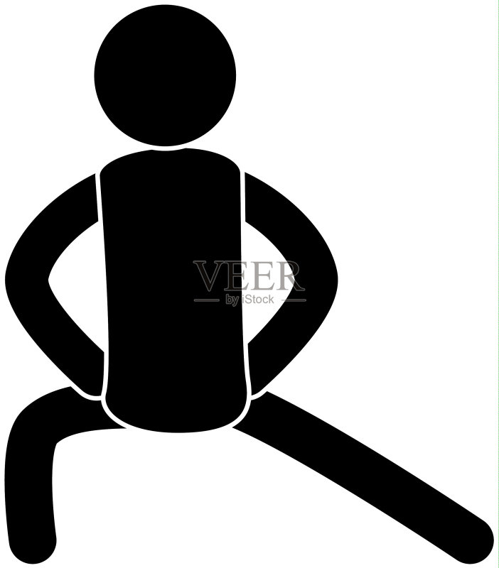 人类轮廓做运动图标素材