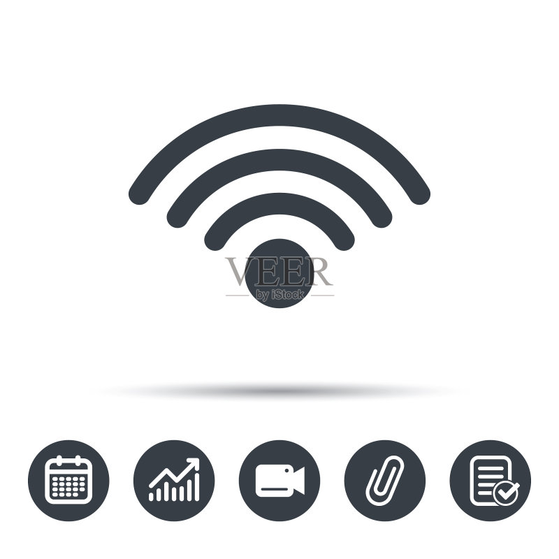 WIFI图标无线网络标志图标素材