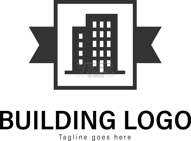建筑标志模板设计图标素材