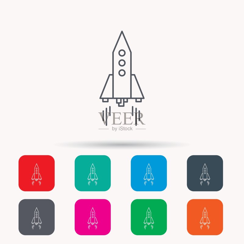 火箭图标创业公司标志图标素材