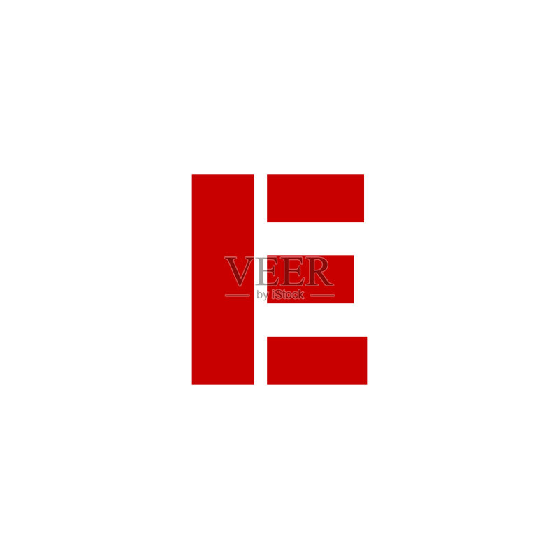 字母E标志图标素材