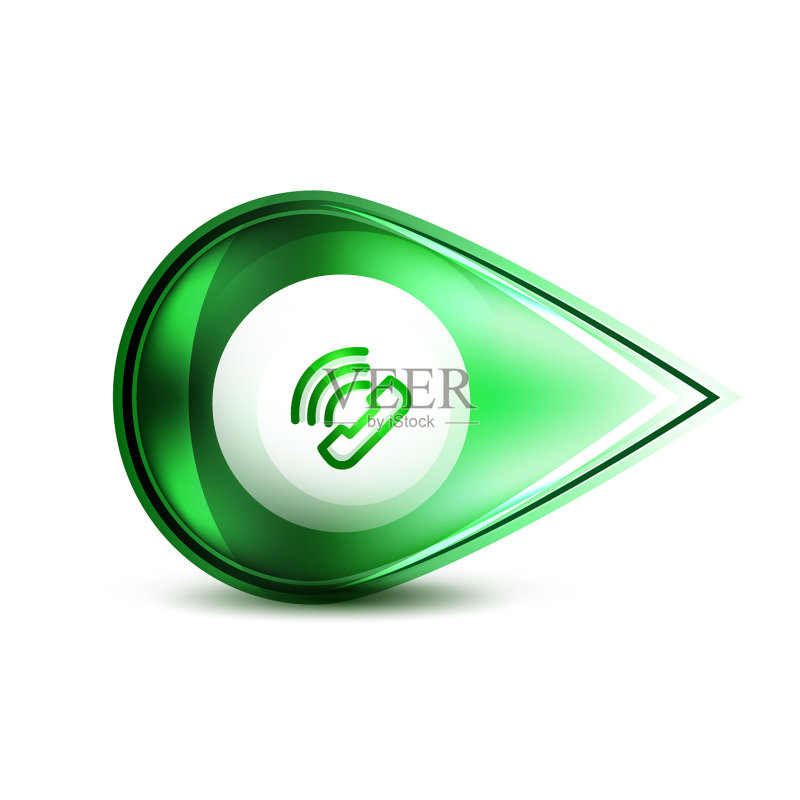 电话支持呼叫中心按钮图标素材