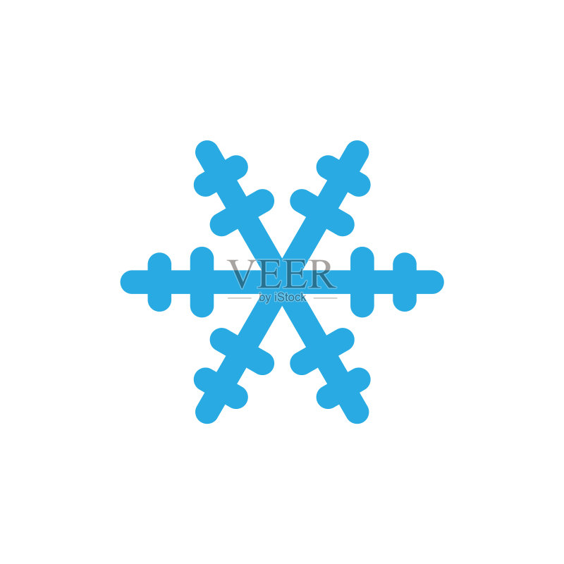 圣诞雪花独立元素图标素材
