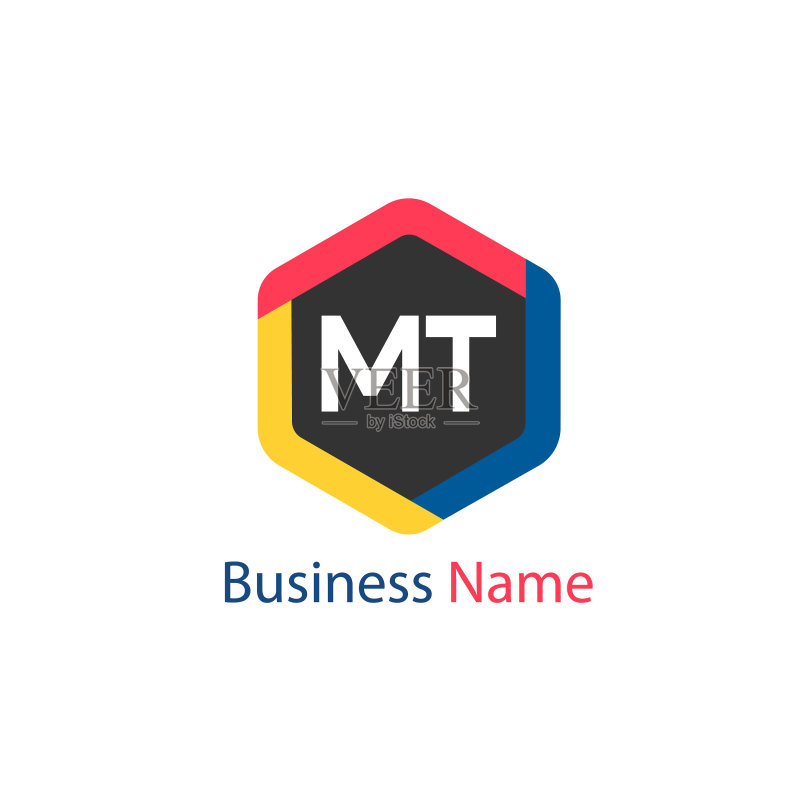字母MT标志设计模板图标素材