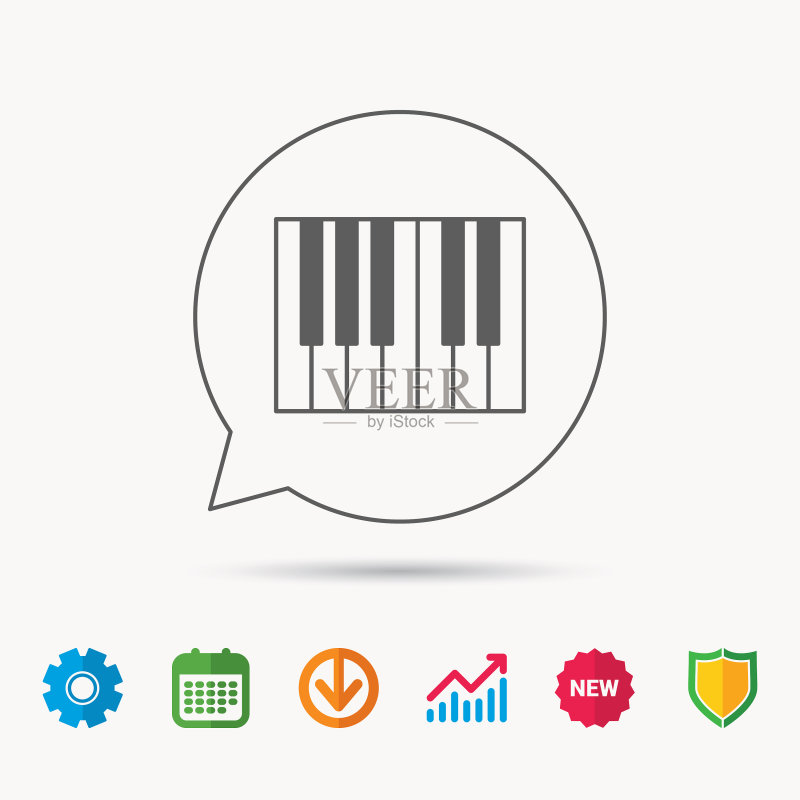 皇家乐器钢琴图标图标素材