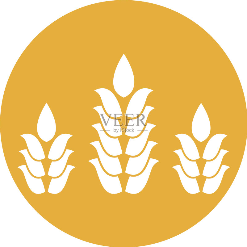小麦图标图标素材