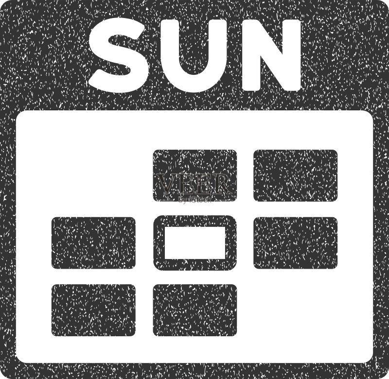星期日日历网格纹理图标图标素材