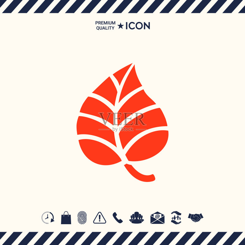 创意Logo：叶子元素图标素材