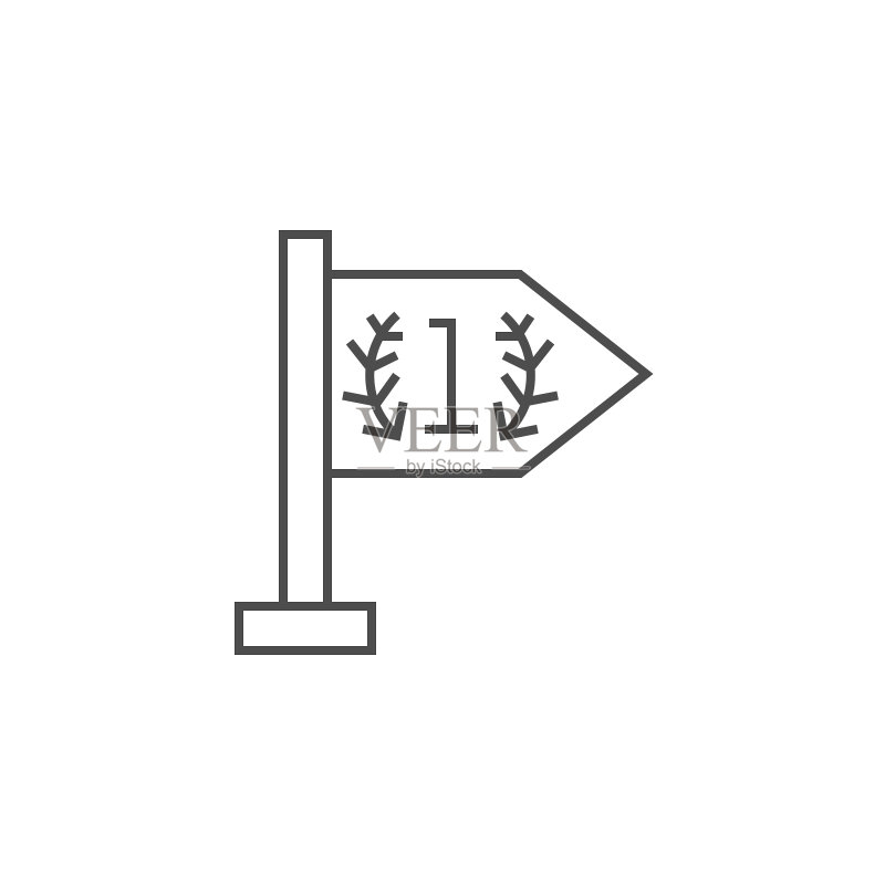 成功线性图标图标素材