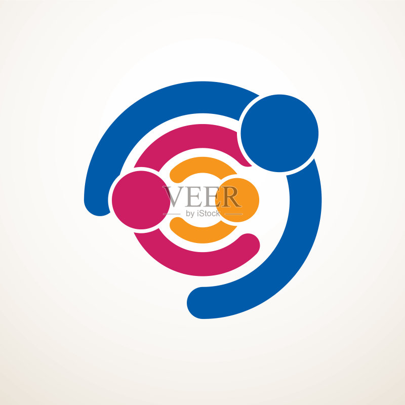 简约风格的幸福家庭标志或图标图标素材