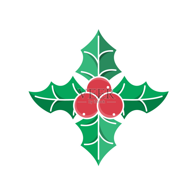 圣诞冬青浆果图标图标素材