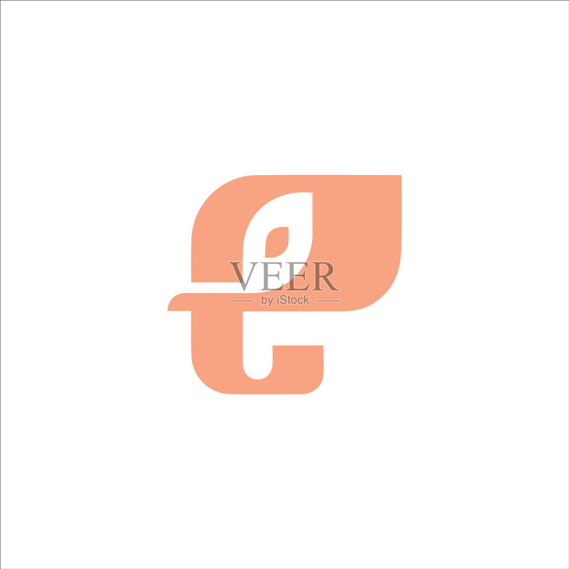 首字母e标志概念设计图标素材