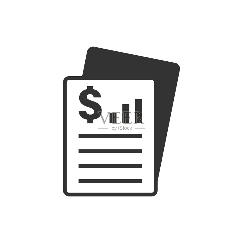 扁平风格金融报表图标图标素材