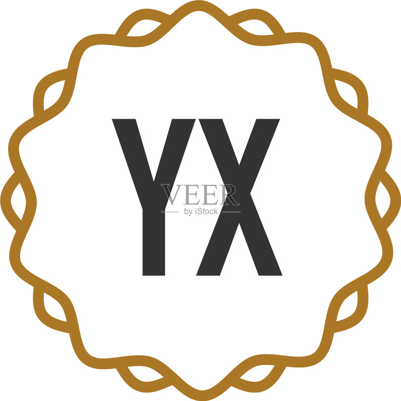 字母YX优雅创意标志图标素材