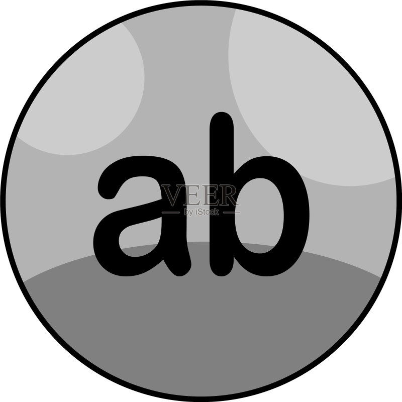 字母AB模板设计图标素材