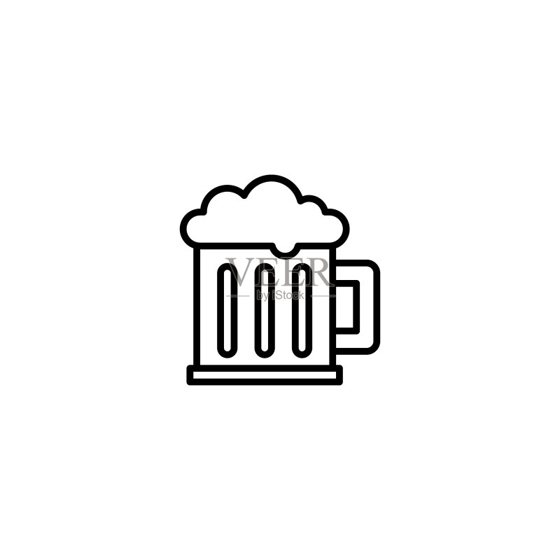 啤酒杯图标图标素材